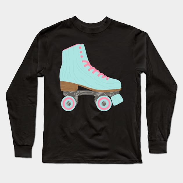 Roller Skate! Sticker Long Sleeve T-Shirt by haleynicole11